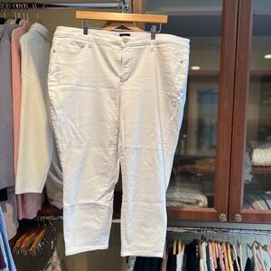 Talbots White Crop Jegging Pant 20W